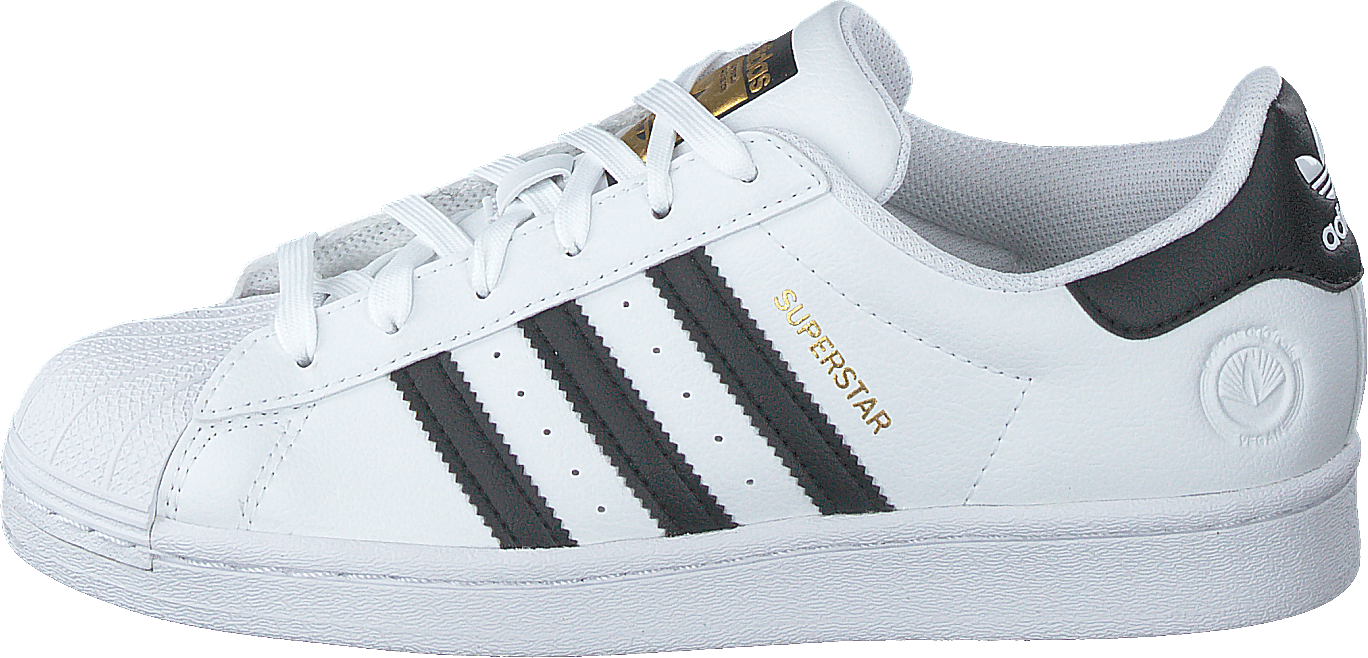 Superstar Vegan Ftwwht/cblack/green, Unisex, Schoenen, Sneakers, Sneakers, Wit, EU 46