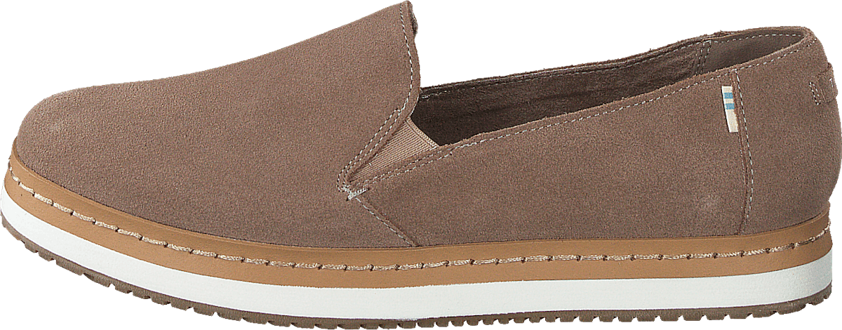 Palma Leather Wrap Taupe Grey Suede