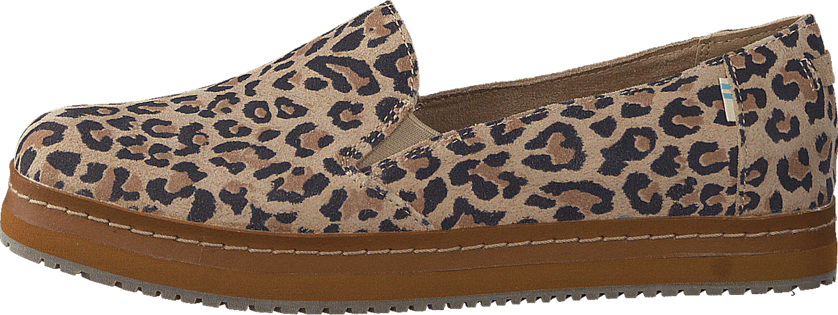 Palma Leather Wrap Desert Tan Leopard Print Suede