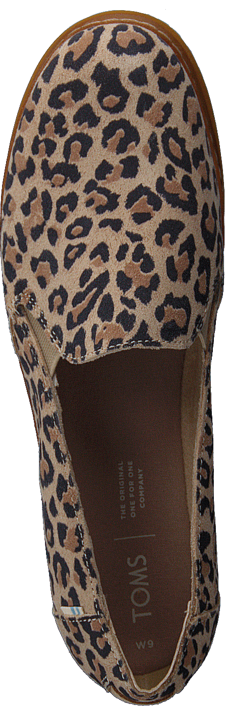 Palma Leather Wrap Desert Tan Leopard Print Suede