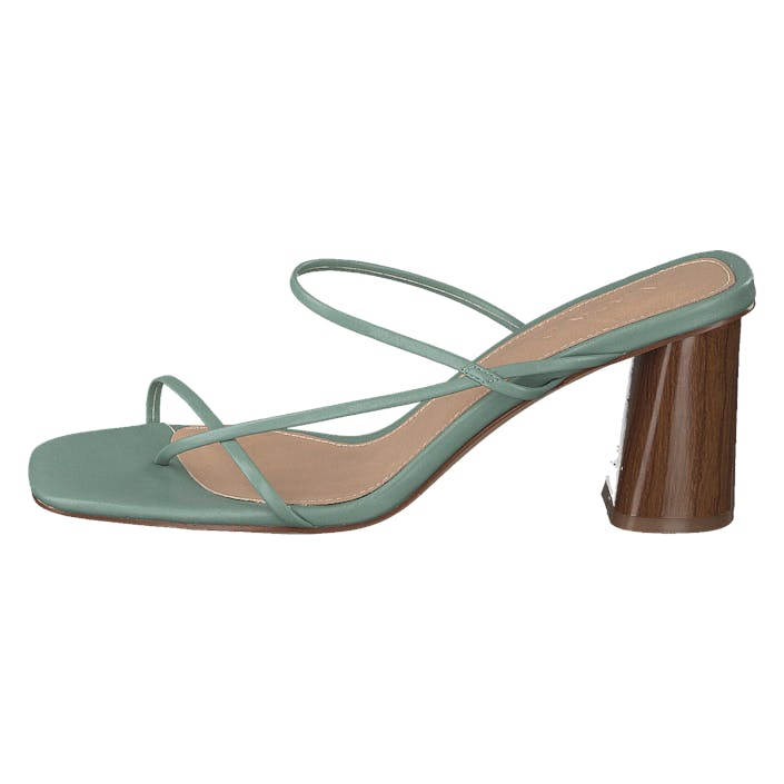 Fine Strappy Block Heel Pastel Green, Female, Shoes, Heels, heels, Green/Brown, EU 38