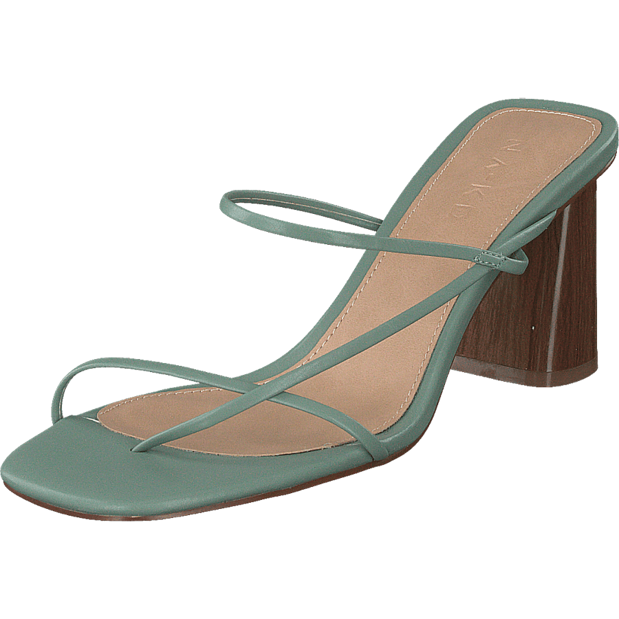 Fine Strappy Block Heel Pastel Green - Bild 3