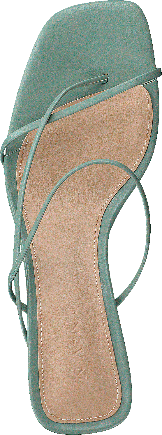 Fine Strappy Block Heel Pastel Green - Bild 6