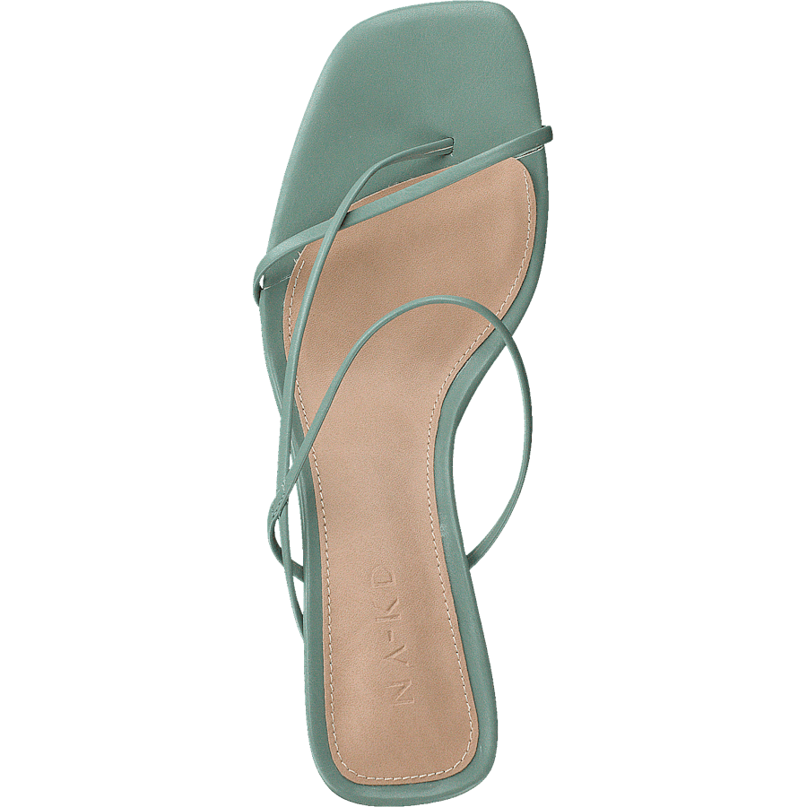 Fine Strappy Block Heel Pastel Green - Bild 6