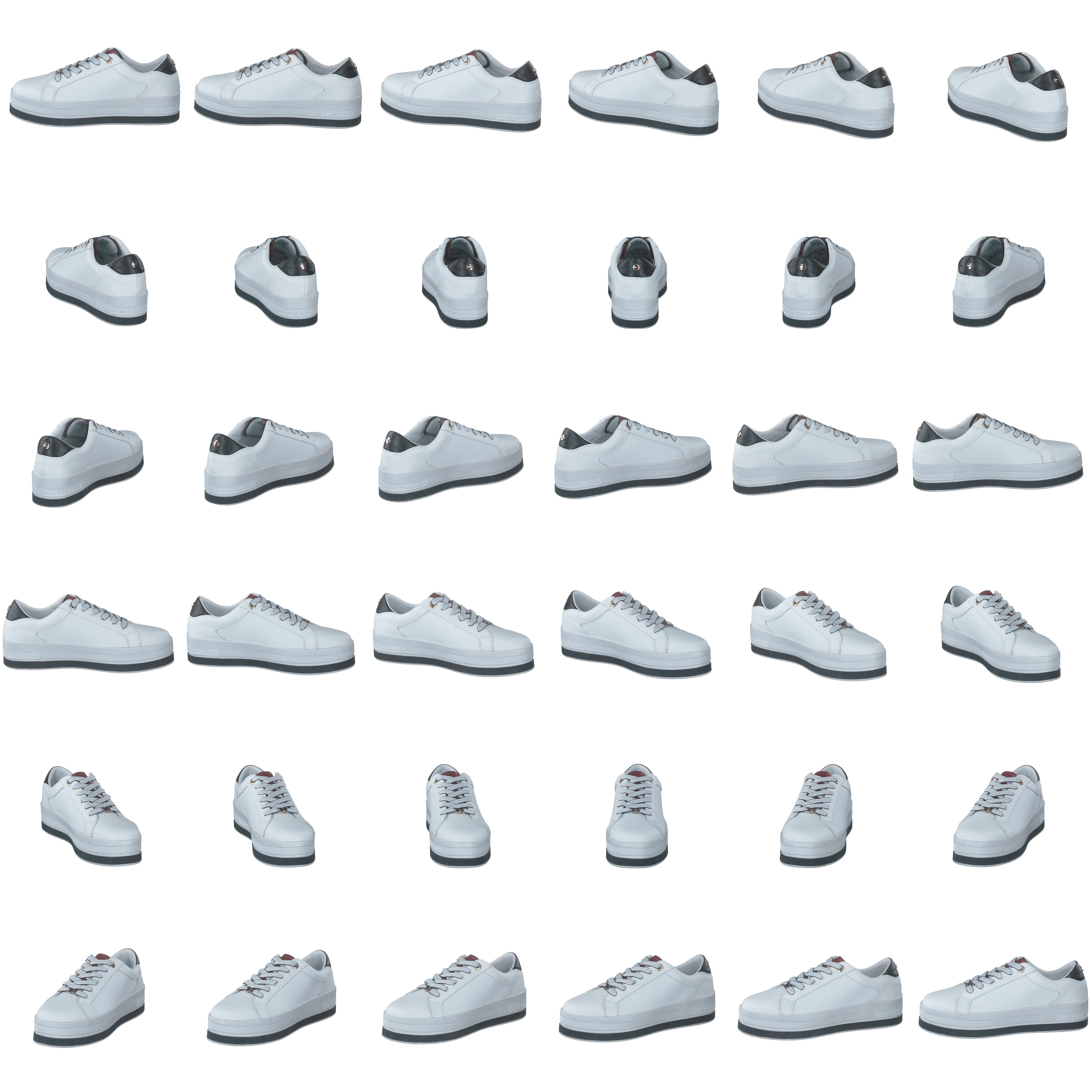 Croc Print Flatform Cupsole Rwb - Bild 8