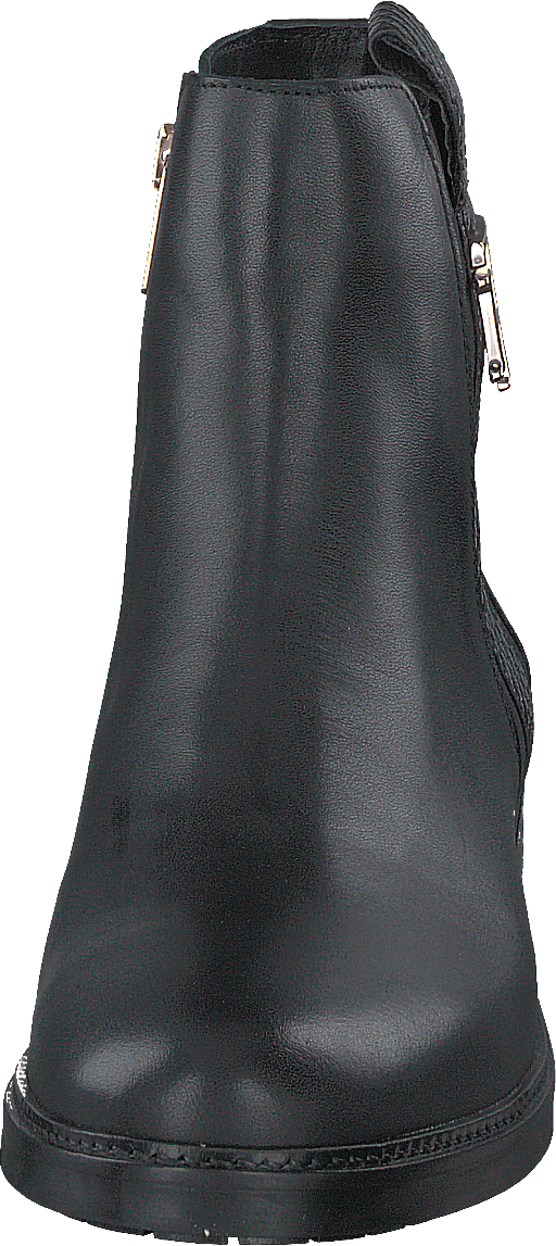 Th Interlock Leather Flat Boot Black