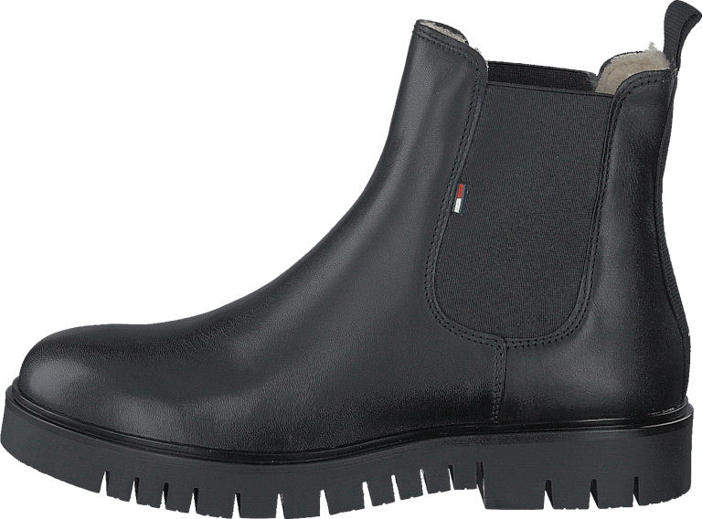 warm lined leather chelsea boots