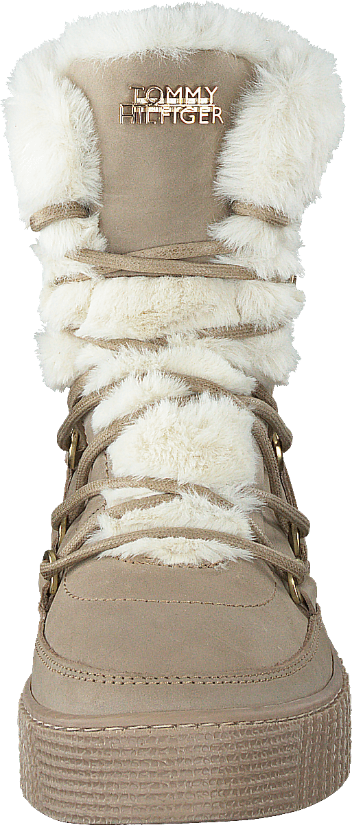 Tommy Warm Lined Lace Up Booti Beige
