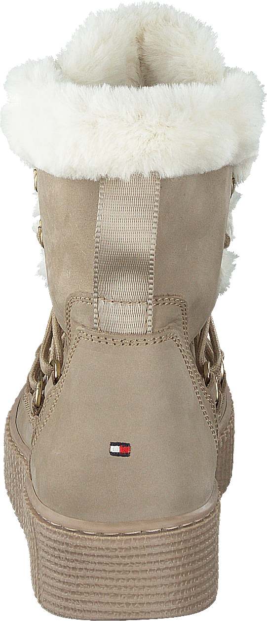 Tommy Warm Lined Lace Up Booti Beige