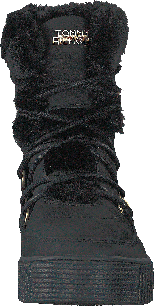 Tommy Warm Lined Lace Up Booti Black