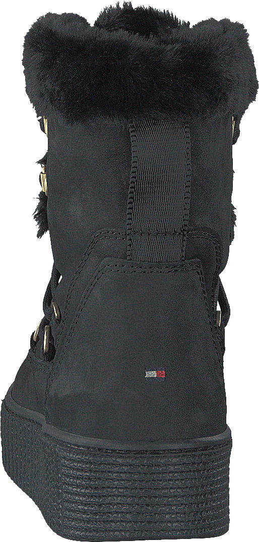 Tommy Warm Lined Lace Up Booti Black