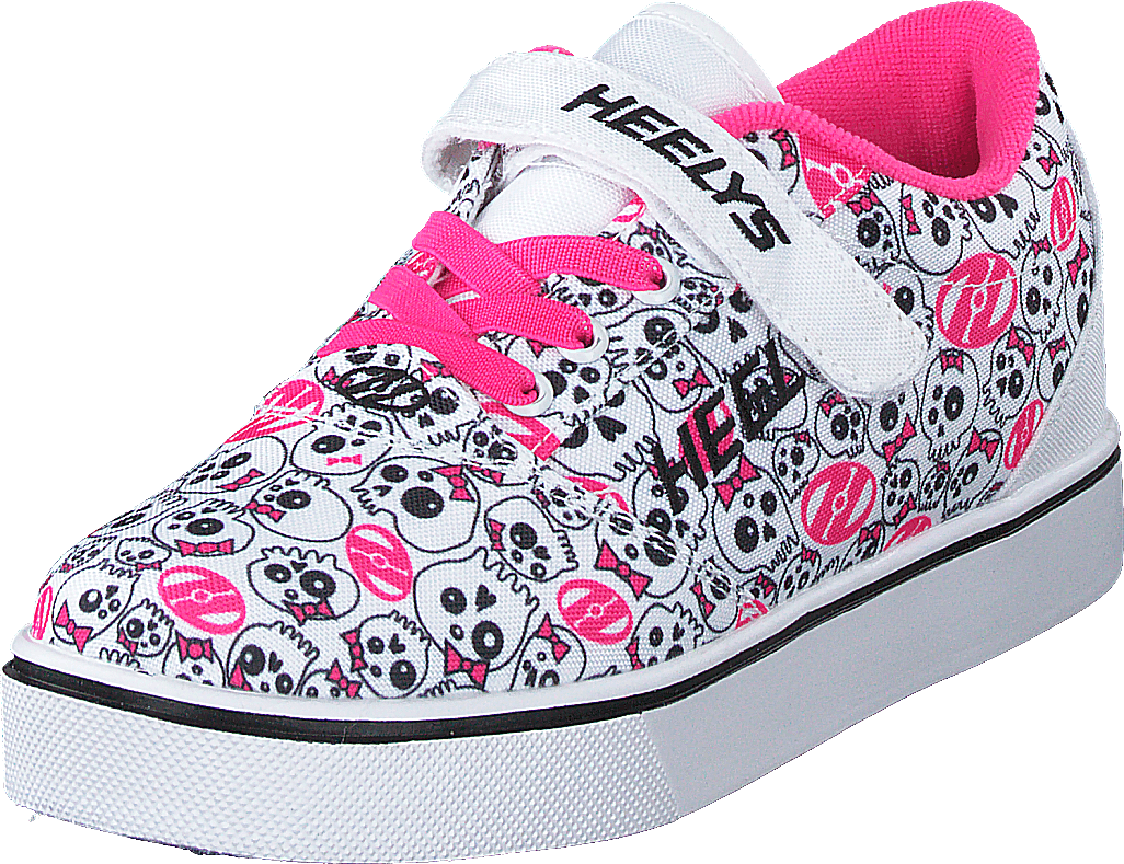 Heelys X2 Pro 20 X2 White/black/hot Pink/skulls