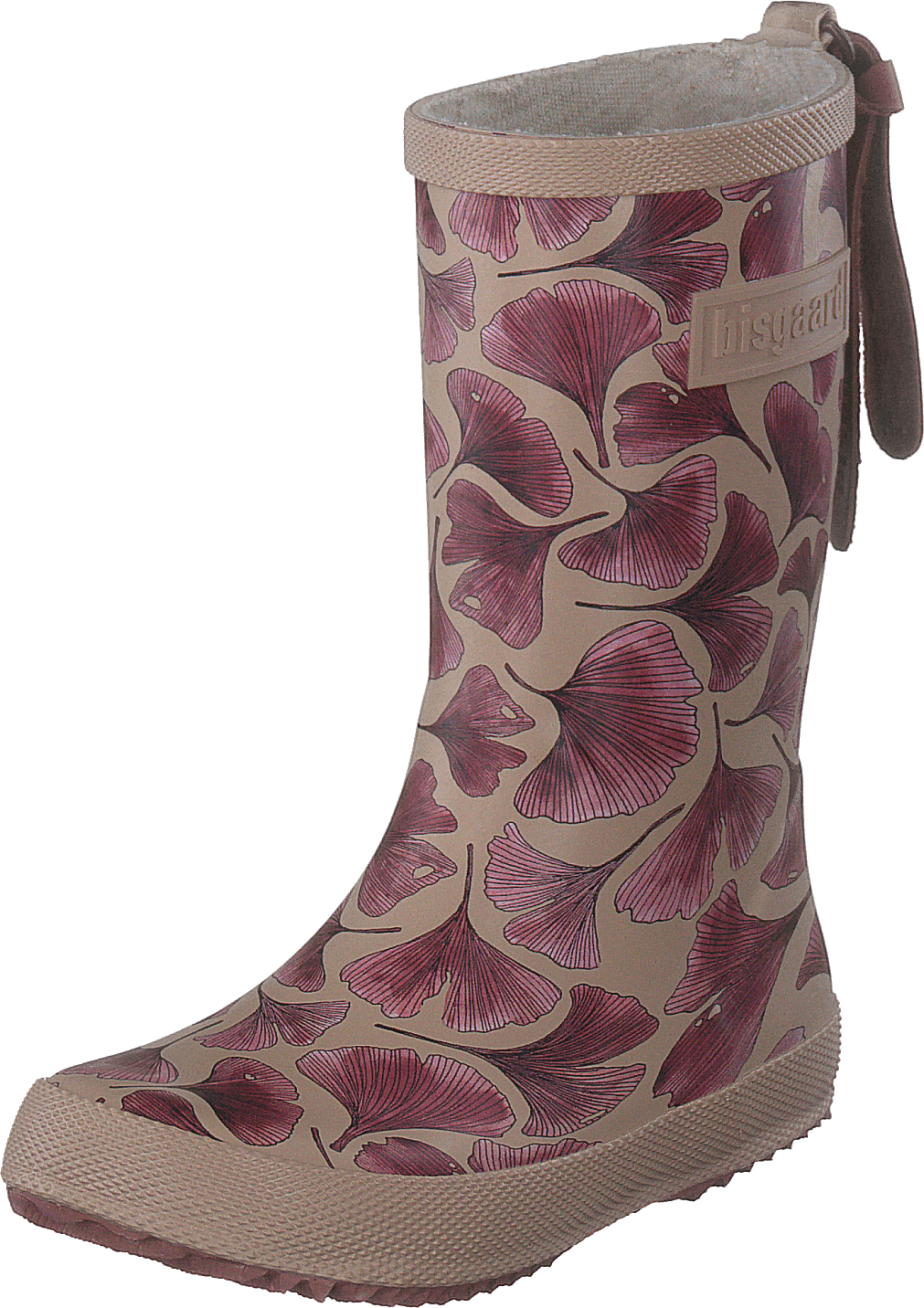 Fashion Rubberboot Bordeaux Leaves