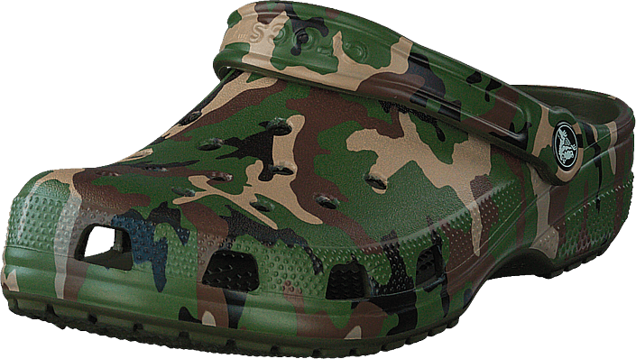 army print crocs