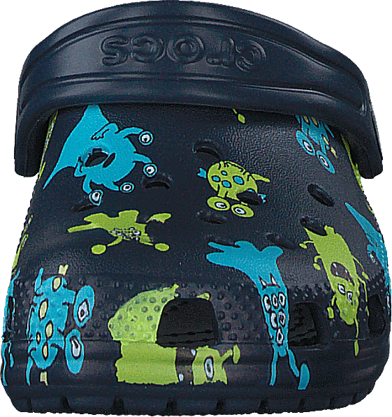 Classic Monster Print Clog T Navy