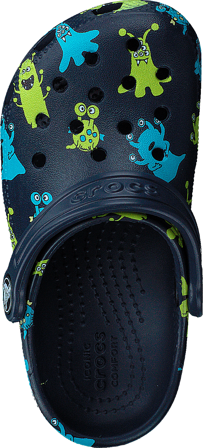 Classic Monster Print Clog T Navy