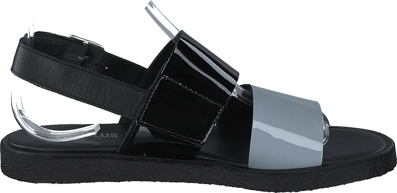 Sandal With Plateau Sole Greyblue/black/black - Bild 2