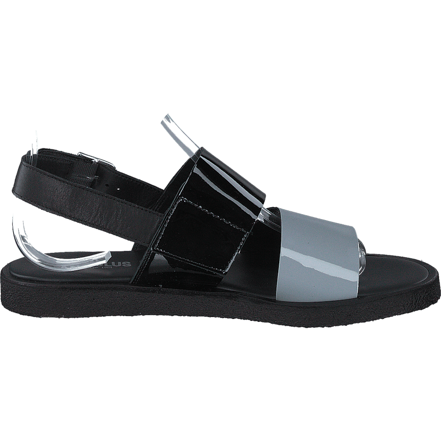 Sandal With Plateau Sole Greyblue/black/black - Bild 2