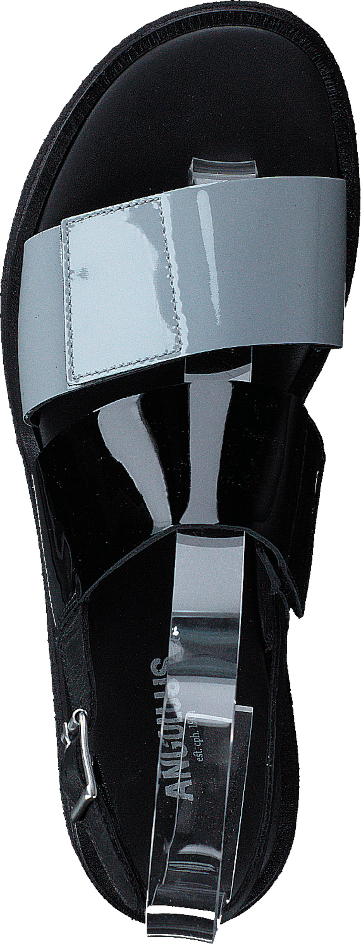 Sandal With Plateau Sole Greyblue/black/black