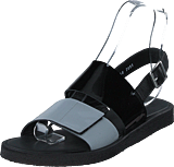 Sandal With Plateau Sole Greyblue/black/black - Bild 9