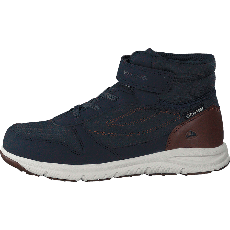 Hovet Mid WP Navy/Cognac
