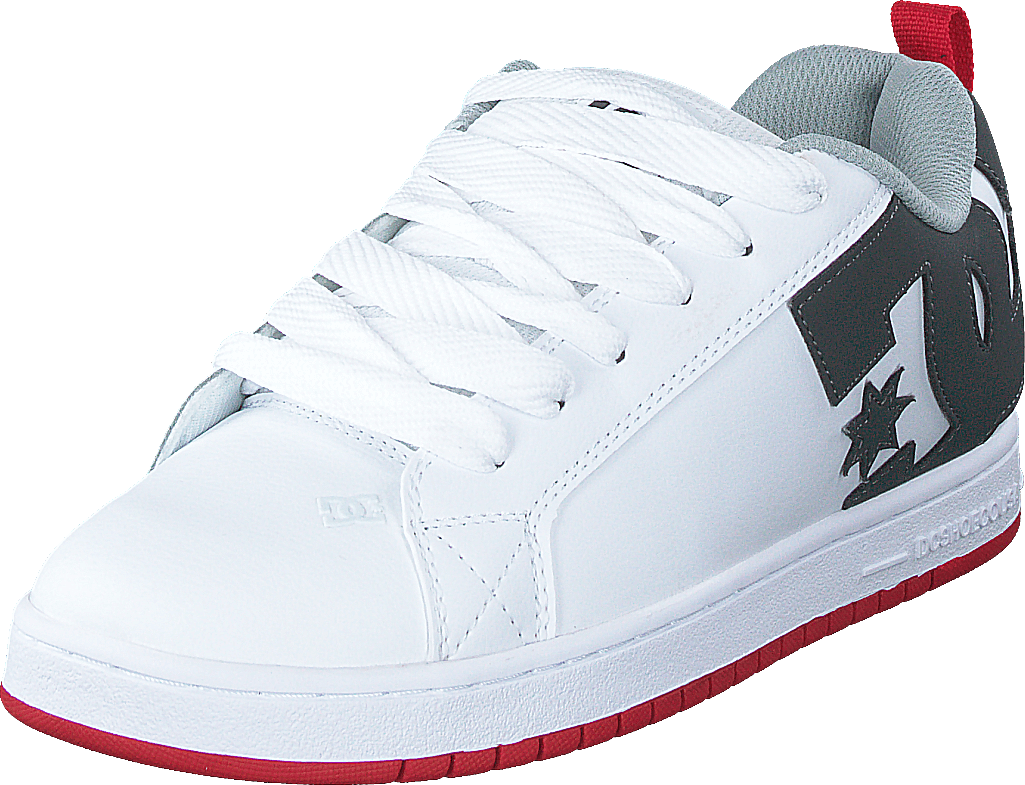 Dc Court Graffik Shoe White/grey/red