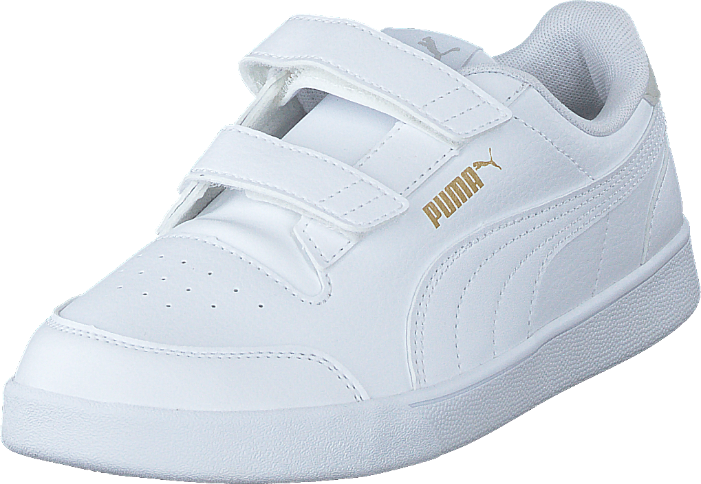 Puma Shuffle V Ps White-grayviolet-teamgold - Bild 3