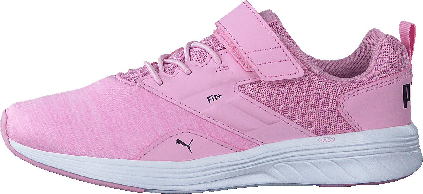 Nrgy Comet V Ps Palepink-black-white, Unisex, Shoes, Trainers, Sneakers, White, UK K 11