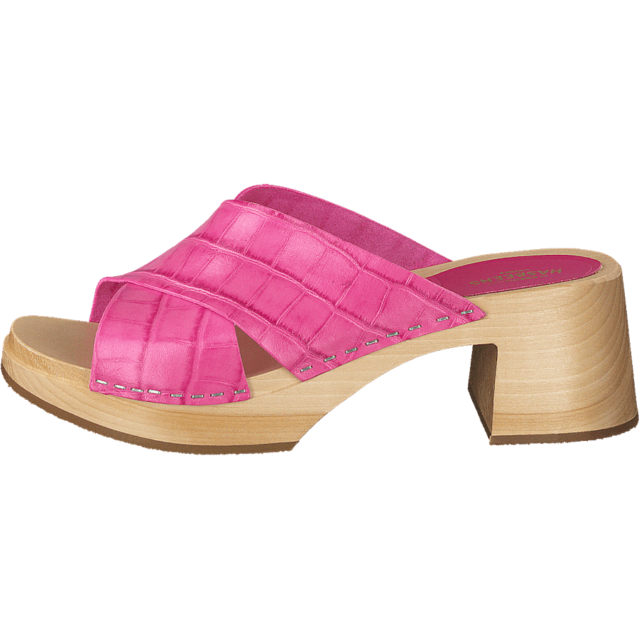 Anette High Hot Pink Croc