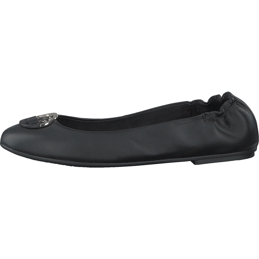 Th Basic Leather Ballerina Black