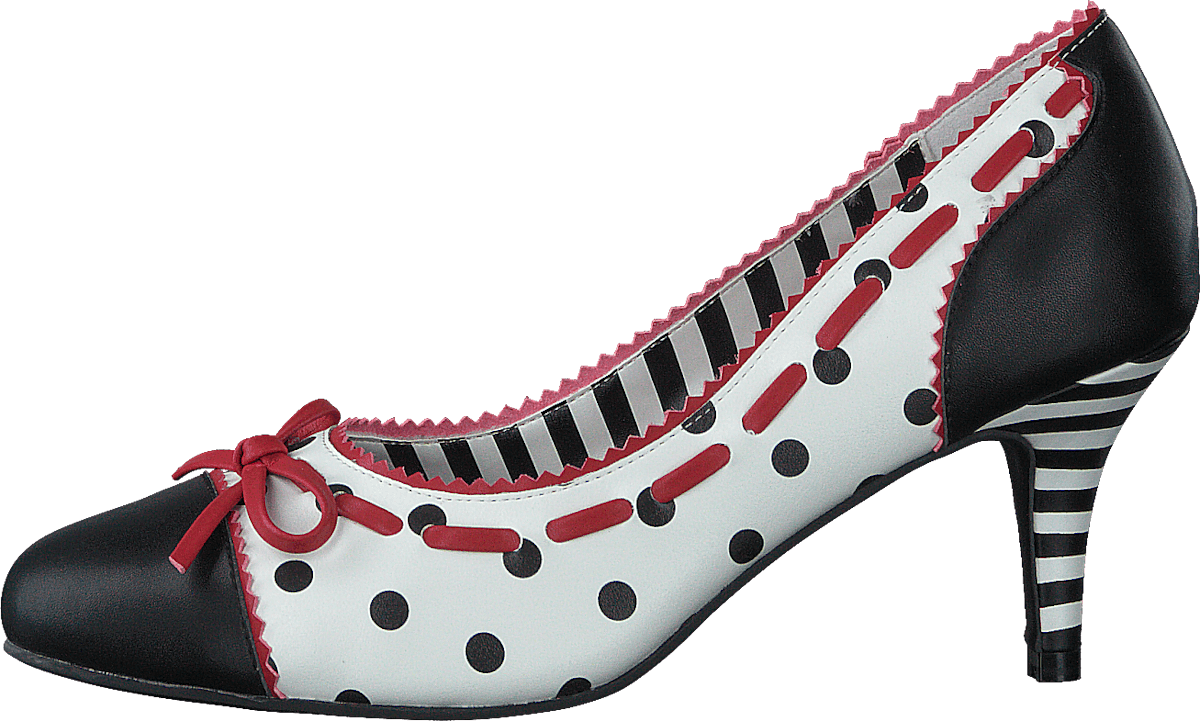 Cherry Fizzy Black/white/red - Dots