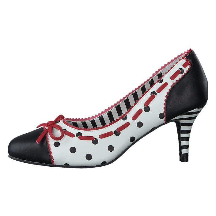 Cherry Fizzy Black/white/red - Dots, Female, Shoes, Heels, heels, Grey, EU 42