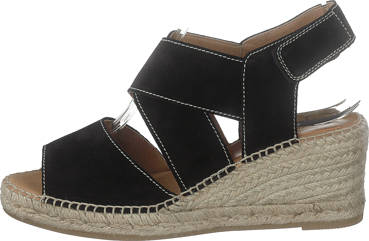 Ania Natural Suede Negro