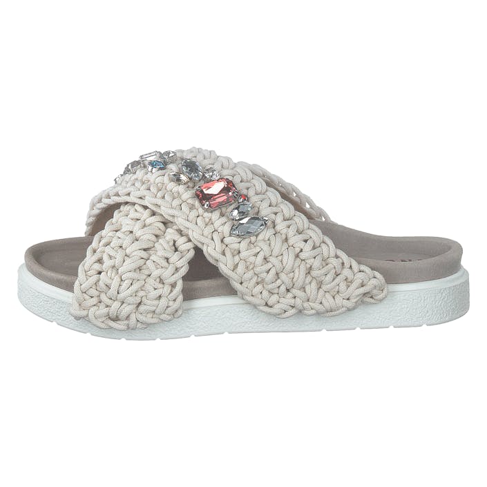Woven Stone White, Female, Buty, Sandały i Klapki, sandały, Biały, EU 38