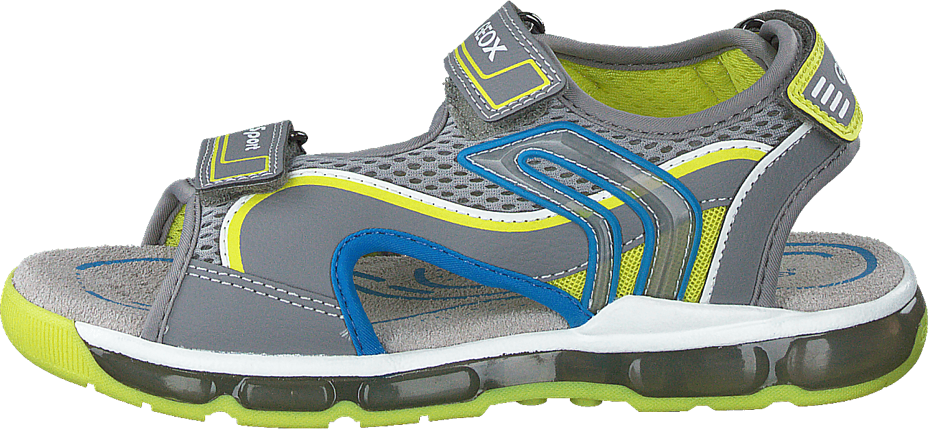 J Sandal Android Boy Grey/lime