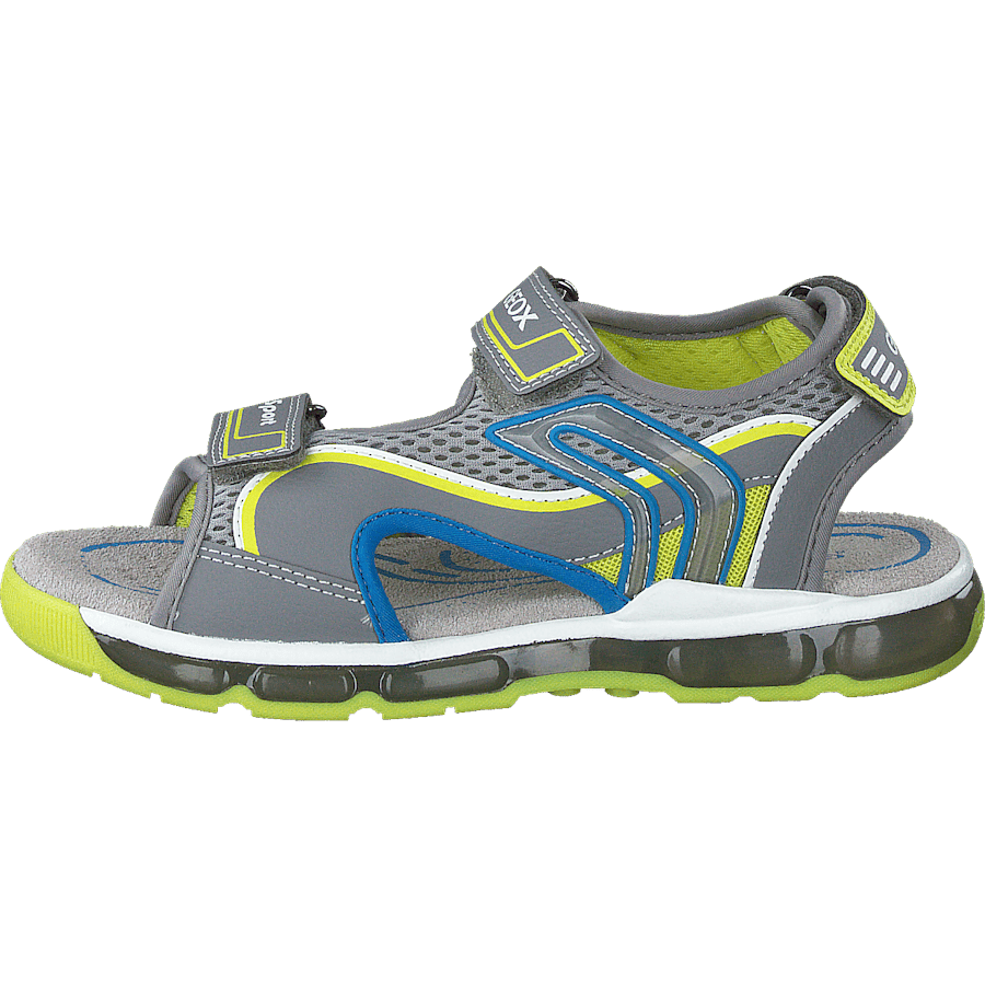 J Sandal Android Boy Grey/lime