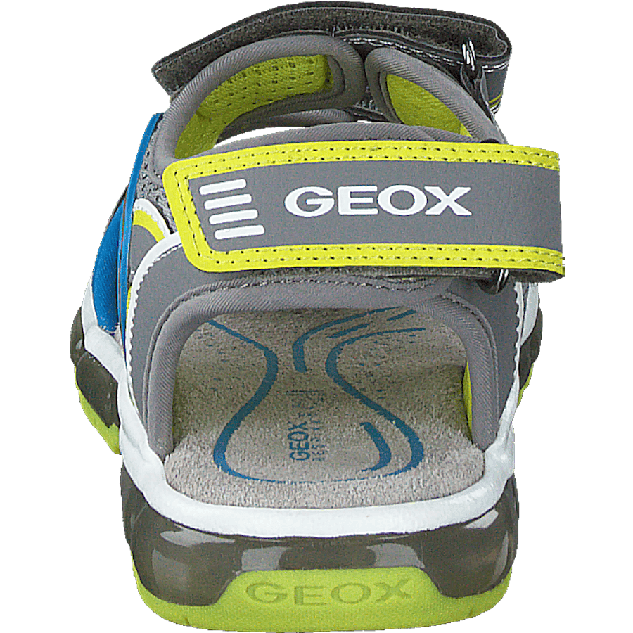 J Sandal Android Boy Grey/lime - Bild 5
