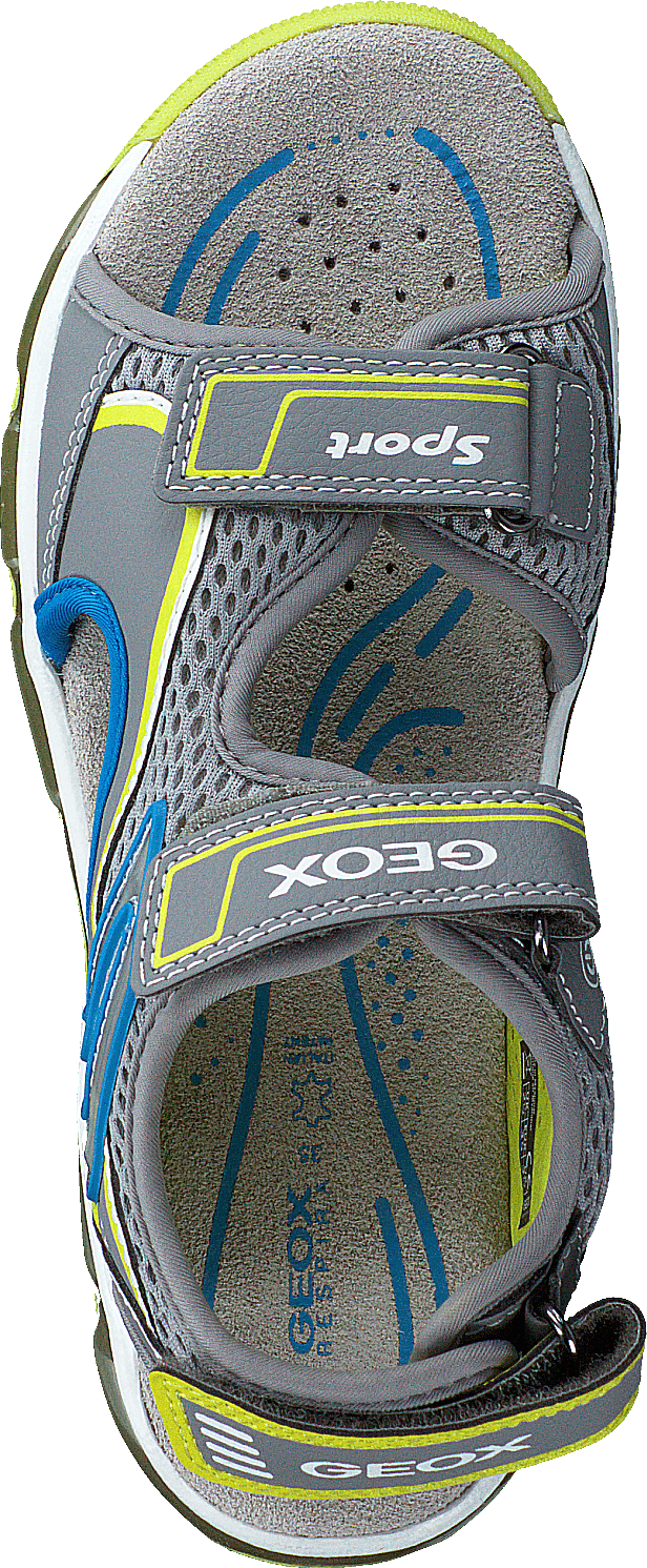 J Sandal Android Boy Grey/lime - Bild 6