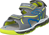 J Sandal Android Boy Grey/lime - Bild 9