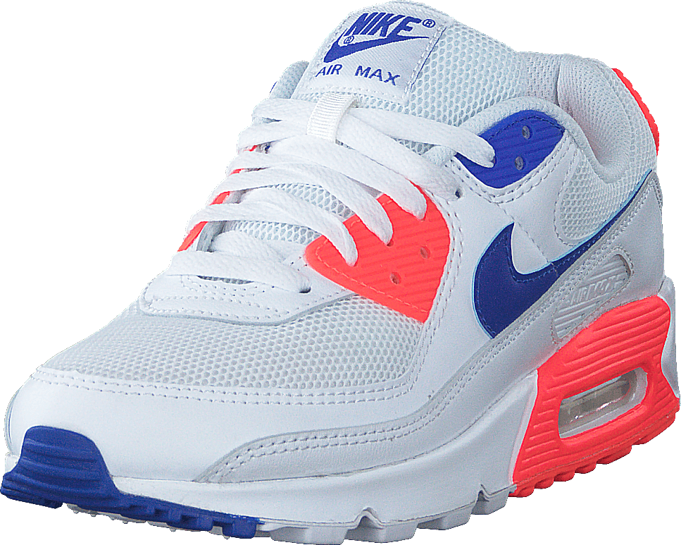 Wmns Air Max 90 White/racer Blue-flash Crimson