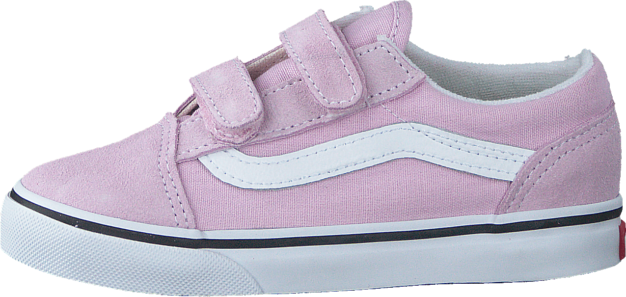 Td Old Skool V Lilac Snow/true White, Unisex, Schuhe, Sneaker, Sneakers, Rosa, EU 24