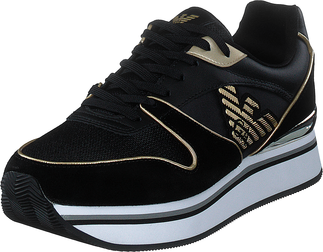 Sneaker Pelle K476 Black/light Gold