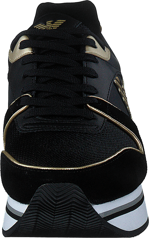 Sneaker Pelle K476 Black/light Gold