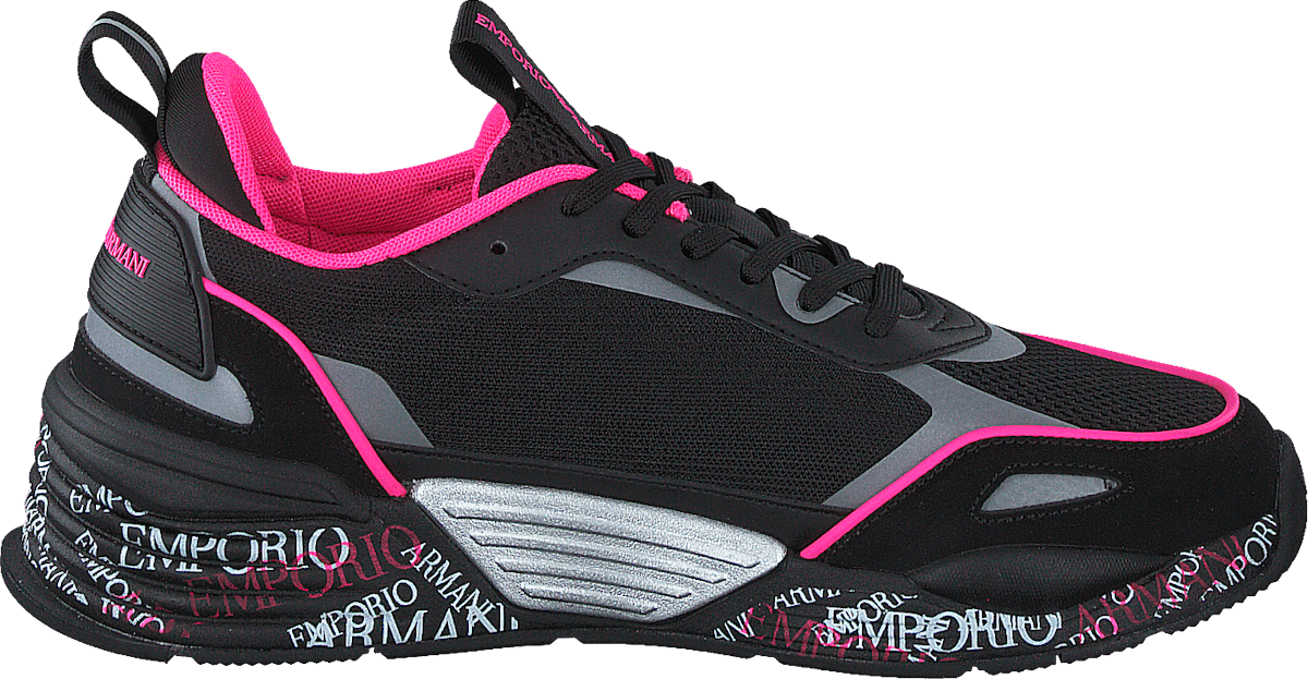 Sneaker Tessuto T377 Black/pink/silver