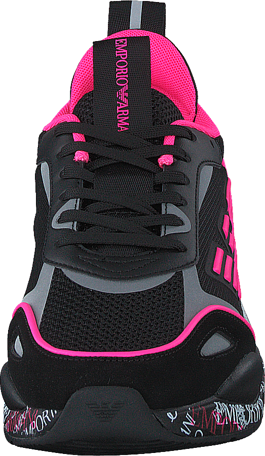 Sneaker Tessuto T377 Black/pink/silver