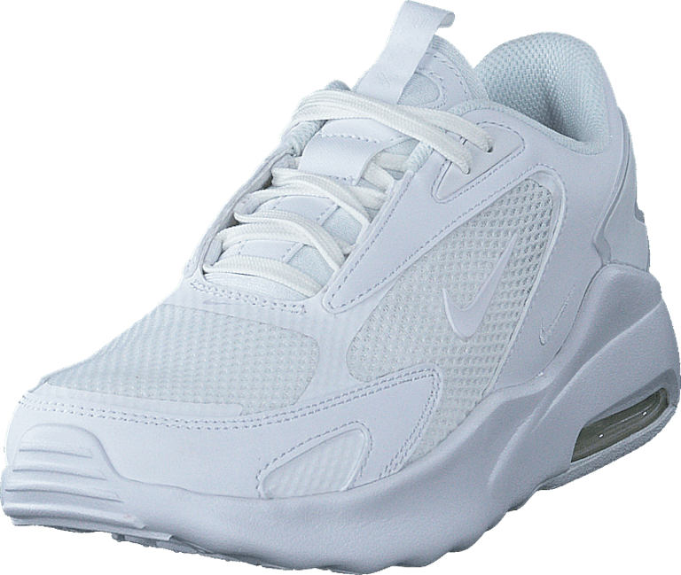 white & black air max bolt trainers