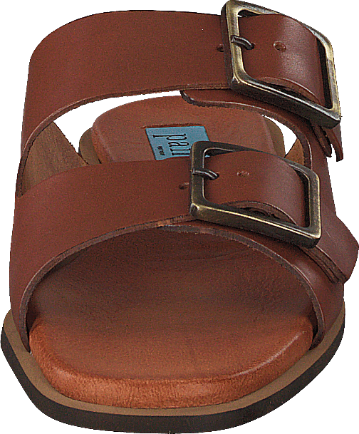 Buckles Square Flat Cognac