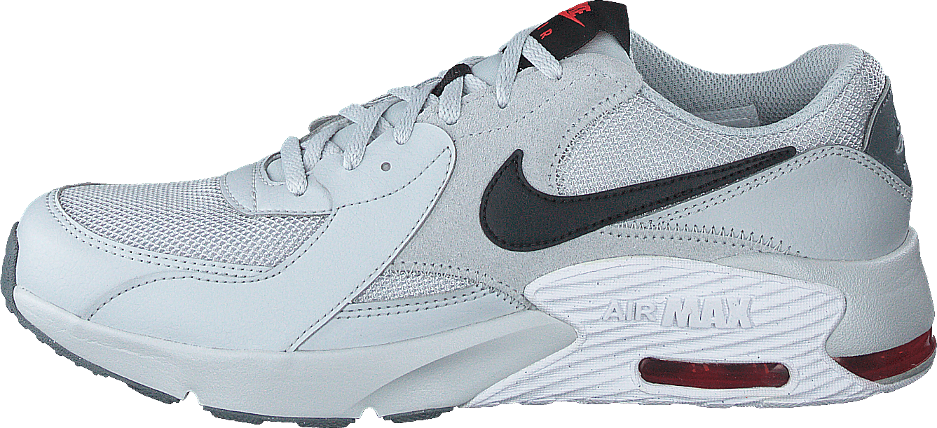 Air Max Excee Gs Grey Fog/white/track Red/black, Unisex, Buty, Sneakersy, Sneakersy, Niebieski, EU 35,5
