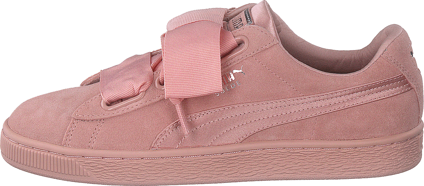 W Suede Heart Ep Pink, Female, Skor, Sneakers, Sneakers, Rosa, EU 38