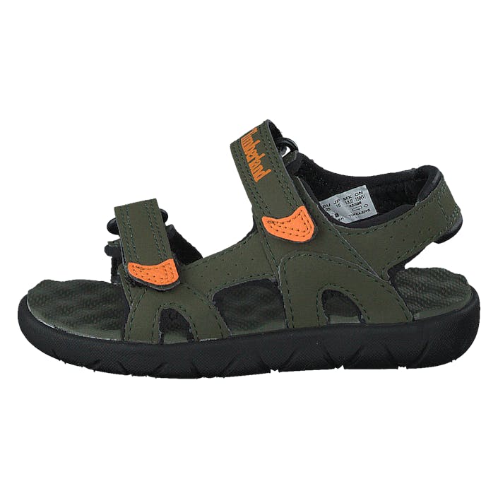 Perkins Row 2-strap Dark Green W Org, Unisex, Topánky, Sandále a Šľapky, sandále, Zelená, EU 26